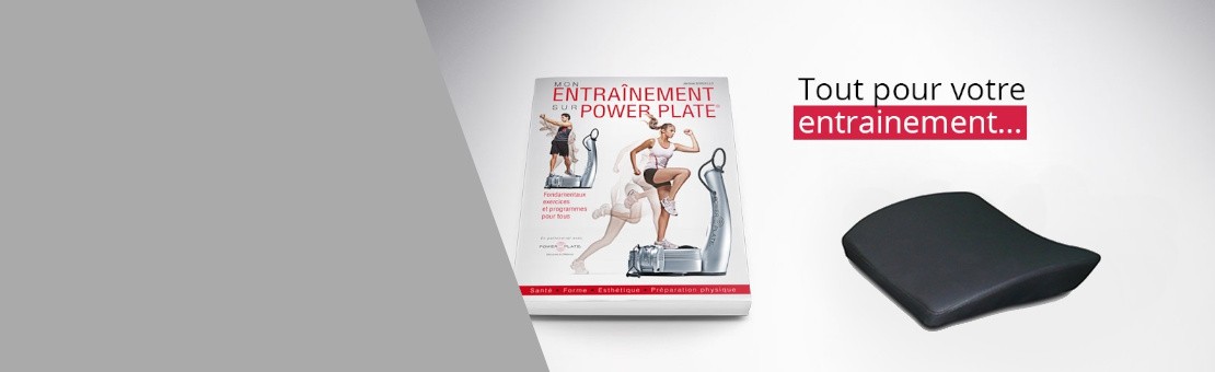 Livre et accessoires entrainement power plate